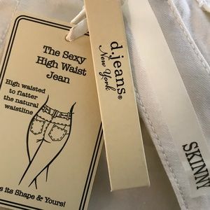 D JEANS stretch denim ,Size 16, NWT, ivory white